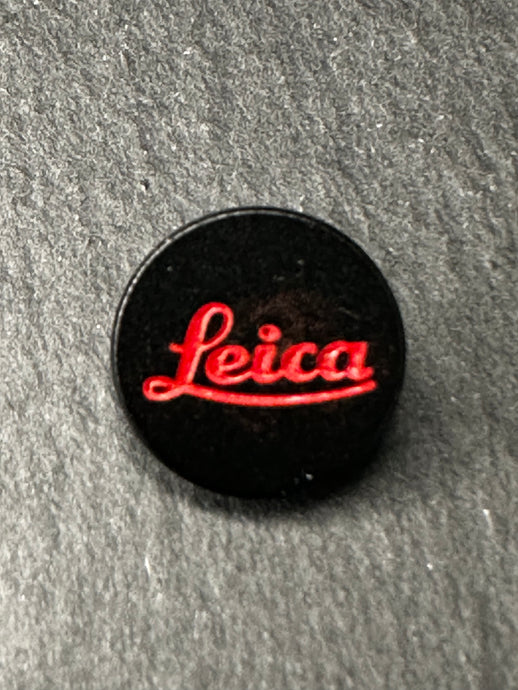 Black Red Leica Soft Release Button - Hyperion Handmade Camera Straps