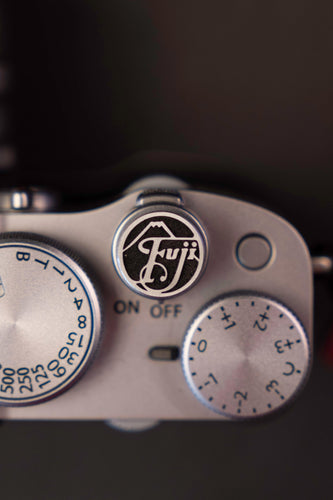 Silver Fuji Soft Release Button - Hyperion Handmade Camera Straps