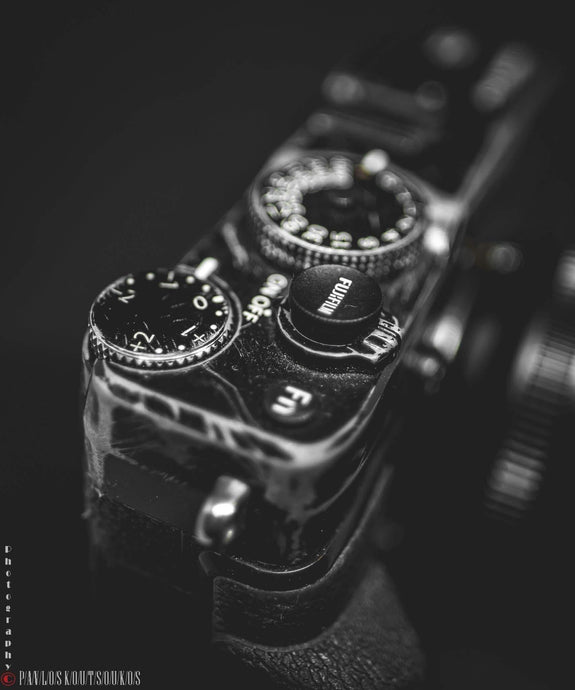 Black Fujifilm Soft Release Button - Hyperion Handmade Camera Straps