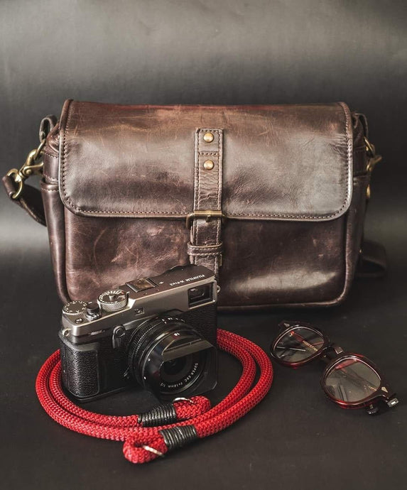 Burgundy Acrylic Camera Strap - Hyperion Handmade Camera Straps