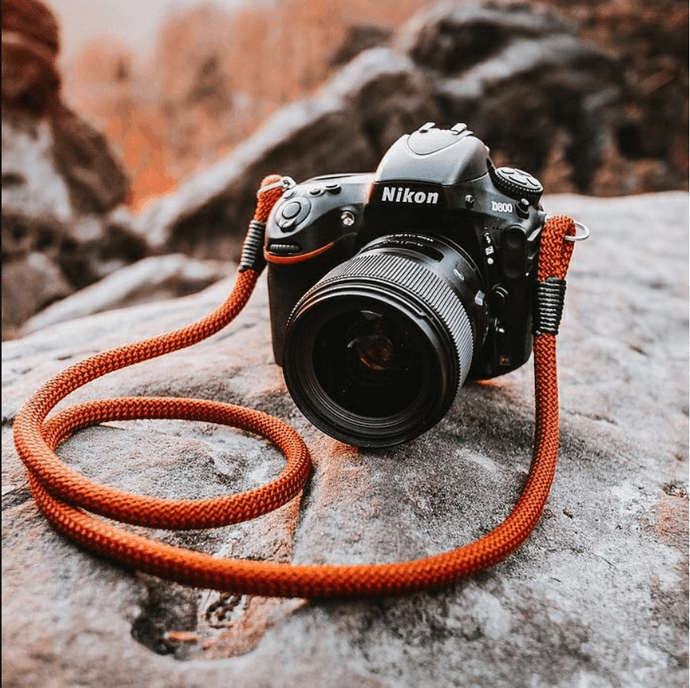 Orange Camera Strap - Hyperion Handmade Camera Straps